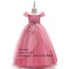 5-10 Years Old Girl Wedding Dress Kid Frock Baby Long Party Wear LP-213