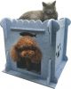 New Arrival Luxury Felt Cat House Double Tower Shape