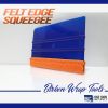 Felt edge wet squeegee