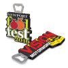 Promotional gift pvc bottle opener beer with magnet