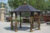 Metal gazebo with soli...