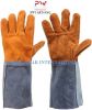 cow split leather welding working gloves