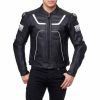 Custom Hot Selling Leather Fashion Men Motorbike Jackets Made of Milld Leather/Mens Black Real 100% Genuine Leather