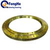 Single-row four point contact ball slewing bearing