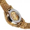 FORSINING Luxury Gold Stainless Stee Skeleton Dial Fashion Automatic Mechanical Wristwatch For Men