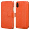 iPhone Xs Max 6.5 Inch Leather Wallet Case Flip Cover With Stand(Black Blue Orange Pink)