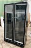 Commerical double glass door display fridge for beverage display