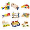 School Wooden Educational Montessori Materials learning center Kids Christmas Montessori Toys