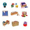 School Wooden Educational Montessori Materials learning center Kids Christmas Montessori Toys