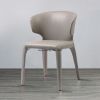 Full upholstered PU or Fabric dining chair, cafe chair, upholstered hola chair without arm