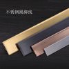 stainless steel tile edge trim on wall decoration