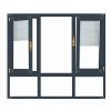 Aluminum double casement sash window