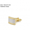 Two-tone plated Cufflink