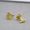 Golden Maple Cufflink