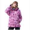 Women's Outdoor Clothing Polyester Printing Breathable Ski Jacket