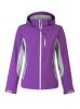 Stretch-woven Cuffs Women Winter Softshell Jacket With Hoo