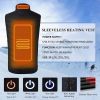 Intelligent Electric Battery Heated Heating Vest Mens Women Winter Warm Up Zipper Sleeveless Jacket Wind Resistant Vests 