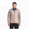 Men Clothing White Duck Down Winter Solid Color Coat Jacket