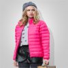 Sports Wear Custom Women Duck Down Jacket Ladies Down Jacket Pink