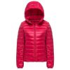 Winter Men and Women Fashion Lightweight Hooded Quilted Puffer Jacket 