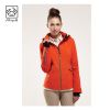  Share Personalized 100% Polyester Women Lightweight Waterproof Orange Sport Jacket From China Garment Factory 