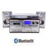 Phonograph Music center VINYL RECORD PLAYER WITH external speakers, CD player, USB SD Cassette play&amp; record, Radio