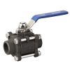 3pcs carbon steel butt weld ball valve