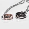 Wholesale Changeable Couple Ring Style Pendant Engrave Lover Enternal Necklace