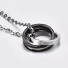 Wholesale Changeable Couple Ring Style Pendant Engrave Lover Enternal Necklace