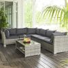 Poly rattan furniture set