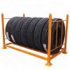 Foldable collapsible stacking stackable assembly Racks Pallet Stillage Storage Logistic Transportation Tyres Textile Roll