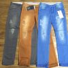 MENS COTTON PANT PIGMENT DYED WITH ABRASION WASHED