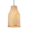 modern chinese banboo rattan weaving chandeliers