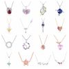 925 Sterling Silver Pendant Zircon Necklace Fit Women Girls Gift Elegant /Unique