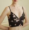 Fashion adjustable bandeau top in floral black