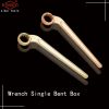 Safety sparkless explosion-proof tool explosion-proof bent handle single head spanner is made of aluminum bronze and beryllium bronze