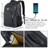 Laptop Backpack Business Travel Anti Theft Slim Durable Laptops Backpack with USB Charging Port, Water Resistant College School Computer Bag for Women &amp; Men Fits 15.6 Inch Laptop and Notebook - Black