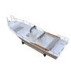 Liya 7.6m fiberglass fishing boat panga boat for sale