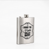 factory direct wholesale brushed 7oz hip flask with funnel