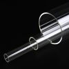 Large Clear quartz glass Tube Open End 