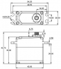 CY Servos A1 Digital Brushless Waterproof Servos Stainless Steel Gears