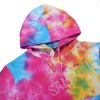 custom made Poly Cotton Tie dye hoodies 