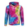 custom made Poly Cotton Tie dye hoodies 