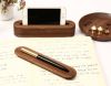 Log Mobile Phone Base Solid Wood Desktop Display Mobile Phone Bracket Name Card Seat 