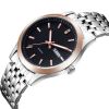 Popular Luxury Gift Waterproof Miyota Japan Movement Stainless Steel Leather Watch