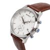 OEM High End Chronograph 3ATM Water Resistant Genuine Leather Watch For Men 