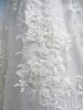 Hot selling/embroidery white lace/ handwork beaded lace fabric for bri