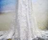 Hot selling/embroidery white lace/ handwork beaded lace fabric for bri