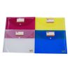 Office Stationery Manufacturer Translucent A4 FC Plastic Document Bags With Card Holder