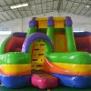 5006362-Rainbow Colorful Inflatable Jumping Bouncer Castle Amusement Park Kids Inflatable Slide